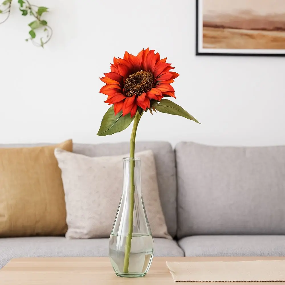 70cm Oil Painting Sunflower Flower Handmade Non-Fading Artificial Sunflower Branch Realistic Simulation Silk Fake Flowers
70cm Oil Painting Sunflower Flower Handmade Non-Fading Artificial Sunflower Branch Realistic Simulation Silk Fake Flowers