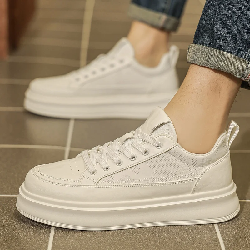 Fashion Brand Men's Leather Casual Shoes Thick Soled Height Increasing Oxford Shoes Simple Men's Sports Shoes Lace Up Style
Fashion Brand Men's Leather Casual Shoes Thick Soled Height Increasing Oxford Shoes Simple Men's Sports Shoes Lace Up Style