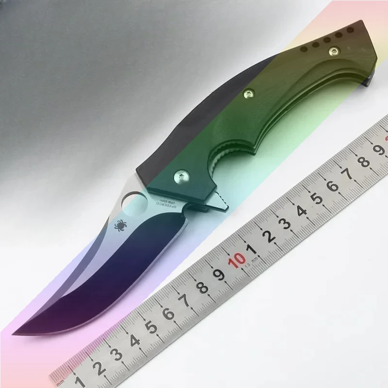 C196 Model G10 Handle HigH Hardness Powder Steel S110V Outdoor Anti Carry Folding Fruit Knife EDC
C196 Model G10 Handle HigH Hardness Powder Steel S110V Outdoor Anti Carry Folding Fruit Knife EDC