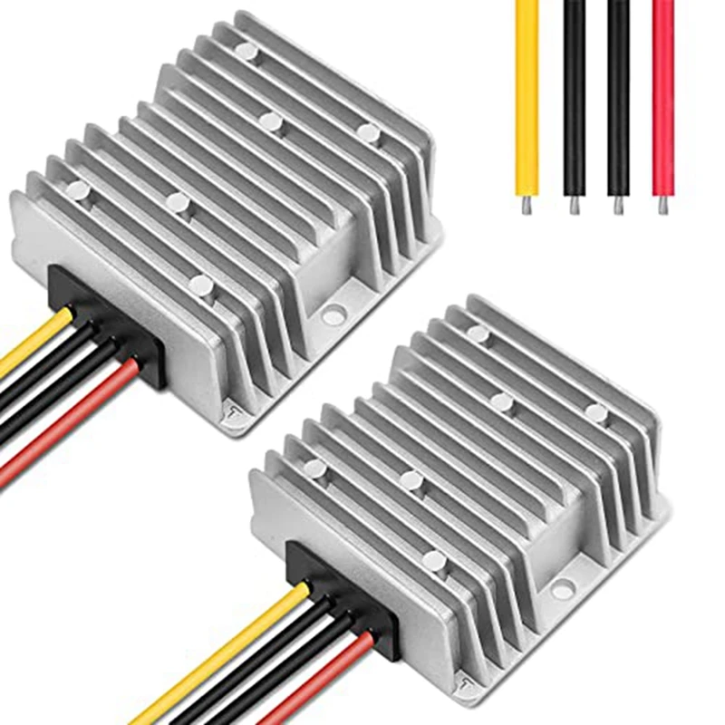 2Piece DC Voltage Reducer Converter DC 36V/48V To 12V 20A 240W Automatic Step Down Voltage For Golf Cart Club Car
2Piece DC Voltage Reducer Converter DC 36V/48V To 12V 20A 240W Automatic Step Down Voltage For Golf Cart Club Car