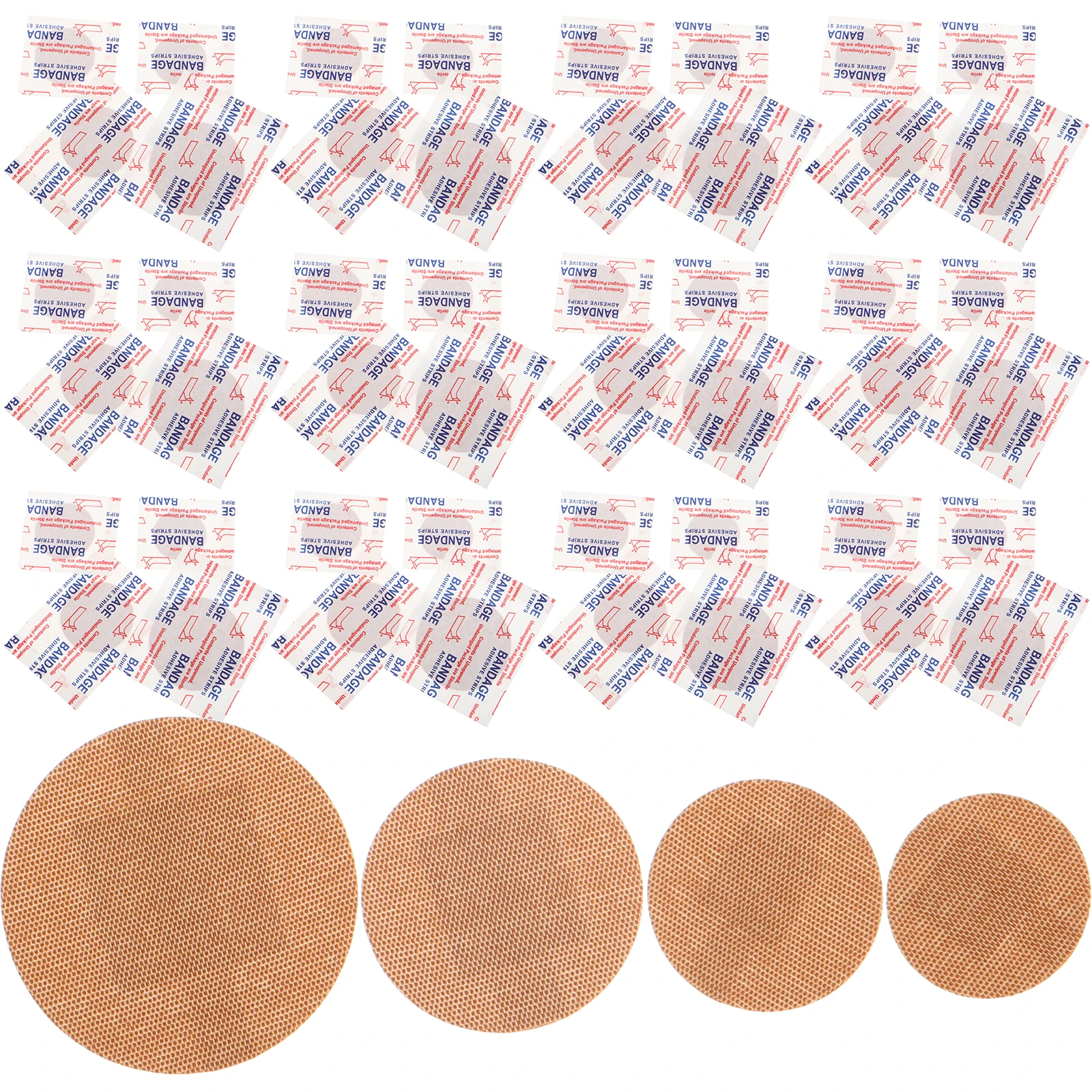 80Pcs Round Flexible Breathable Bandages Soft Fabric Fingertip Protection Portable Outdoor Circle Bandages for Travel
80Pcs Round Flexible Breathable Bandages Soft Fabric Fingertip Protection Portable Outdoor Circle Bandages for Travel
