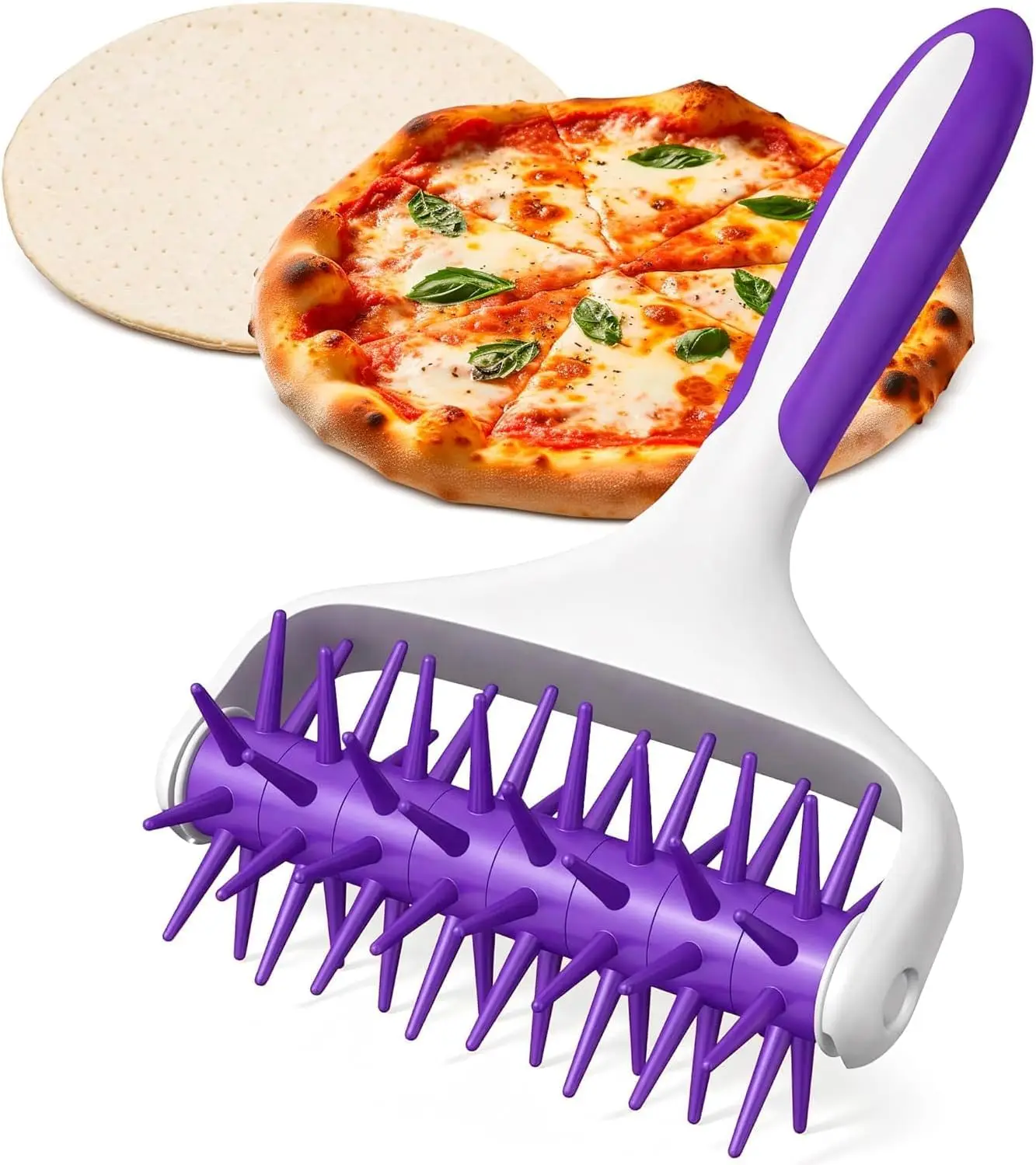 Pizza Dough Roller for Even Crust Prep, Non-Slip Handle & Staggered Spikes, Lightweight Tool for Flatbreads & Pies
Pizza Dough Roller for Even Crust Prep, Non-Slip Handle & Staggered Spikes, Lightweight Tool for Flatbreads & Pies