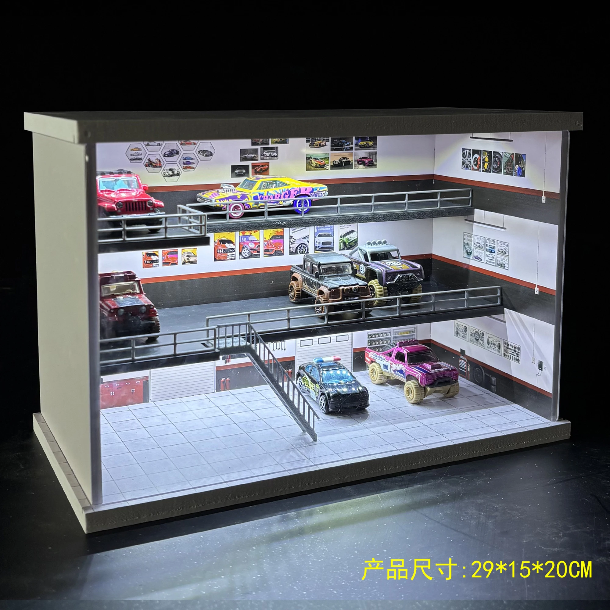 1:64 Scale Car Garage Diorama Models Parking Building Storage Display Scene Miniatures Garage Building Diorama Collection Box
1:64 Scale Car Garage Diorama Models Parking Building Storage Display Scene Miniatures Garage Building Diorama Collection Box