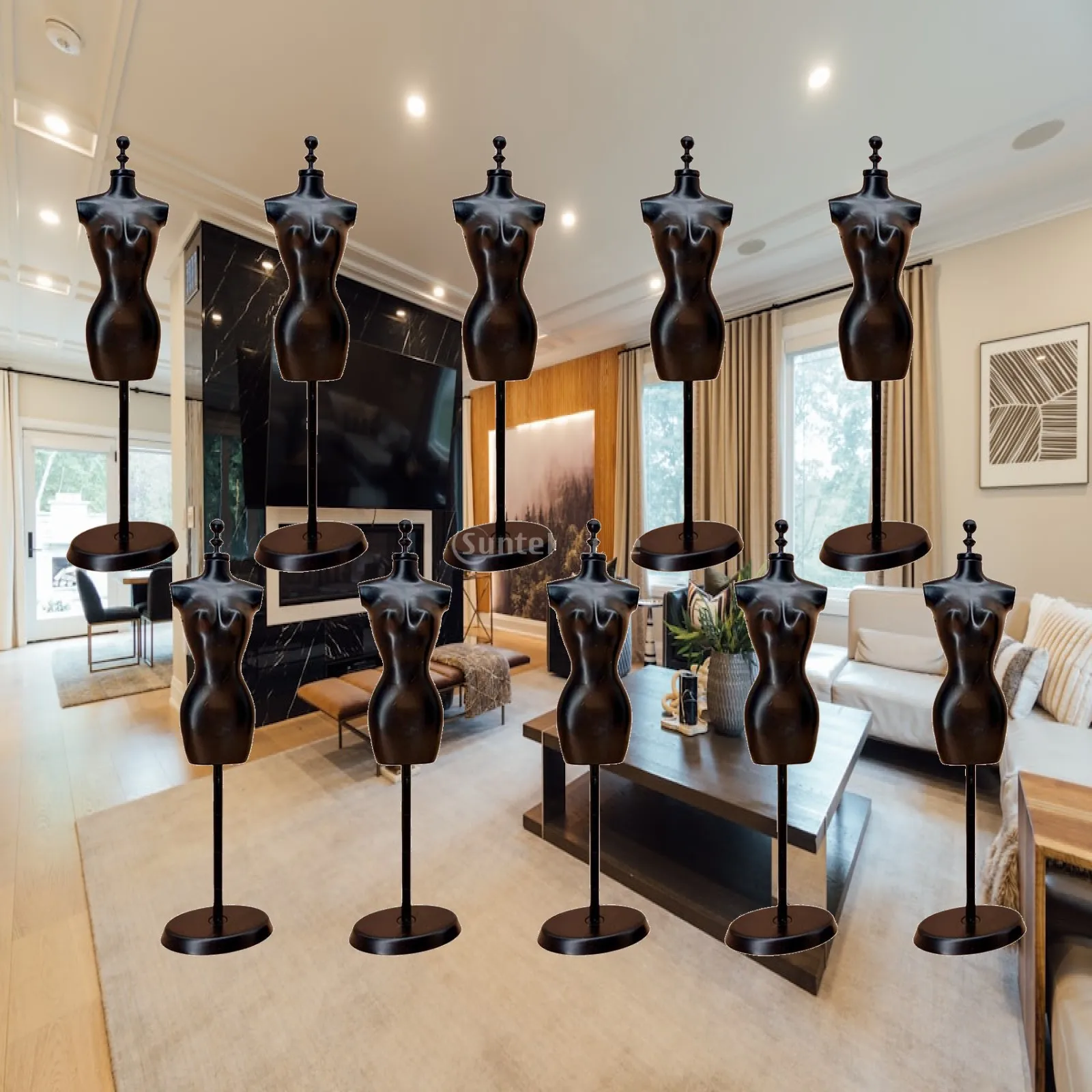 Stylish Mannequin Stand Set for Dressmaker And Jewelry Display
Stylish Mannequin Stand Set for Dressmaker And Jewelry Display