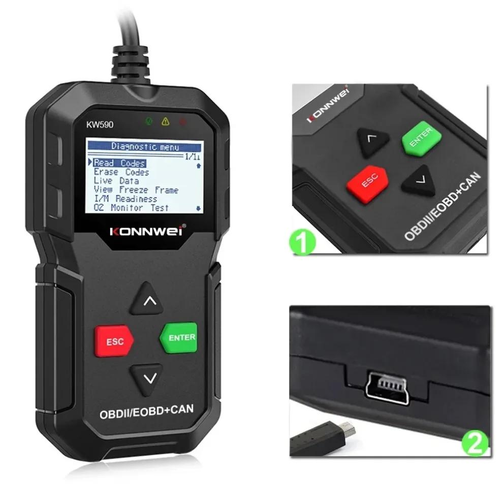 Диагностический инструмент OBD 20224, KONNWEI KW590, автомобильный считыватель кодов, автомобильный сканер OBD2, поддержка автомобилей и языков нескольких брендов, бесплатная доставка
Диагностический инструмент OBD 20224, KONNWEI KW590, автомобильный считыватель кодов, автомобильный сканер OBD2, поддержка автомобилей и языков нескольких брендов, бесплатная доставка