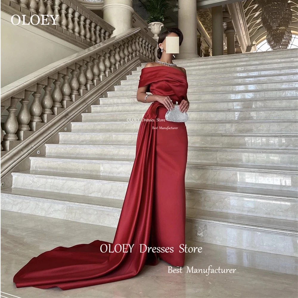 OLOEY Simple Dark Red Evening Dresses Saudi Arabic Women 2024 Prom Gowns Formal Party Dress Event Special Occasion
OLOEY Simple Dark Red Evening Dresses Saudi Arabic Women 2024 Prom Gowns Formal Party Dress Event Special Occasion