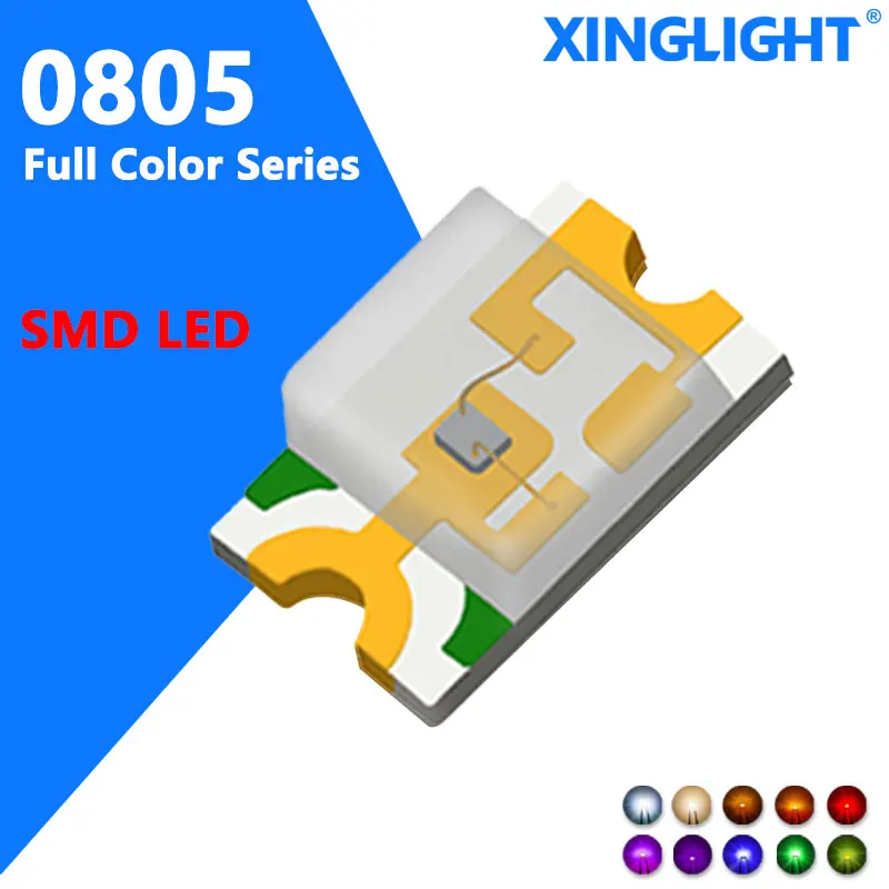 100pcs 0805 Multi color SMD Led Surface Mounted Purple Ice blue Red White Light-emitting XL-2012UVA Diode
100pcs 0805 Multi color SMD Led Surface Mounted Purple Ice blue Red White Light-emitting XL-2012UVA Diode