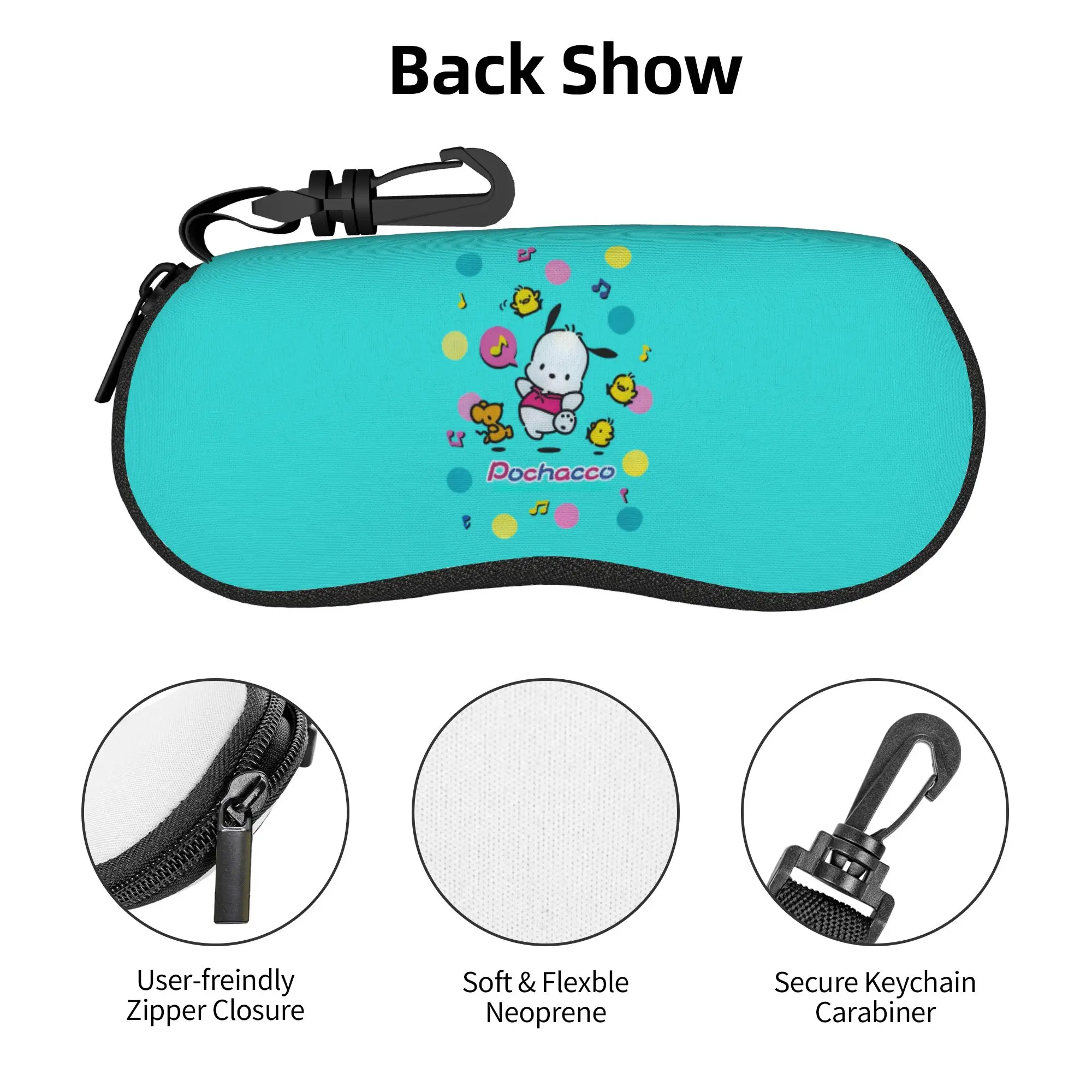 Anime Pochacco Sunglasses Soft Case Neoprene Zipper Kawaii Cartoon Shell Eyeglass Case Protective Box For Glasses
Anime Pochacco Sunglasses Soft Case Neoprene Zipper Kawaii Cartoon Shell Eyeglass Case Protective Box For Glasses