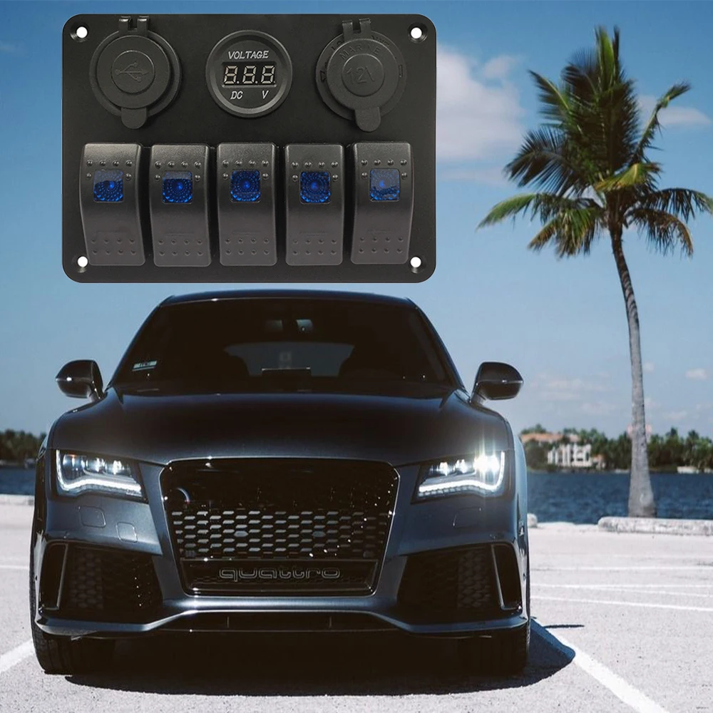 Автомобильный Грузовик Лодка новейшая 5 клавишная панель с переключателем для телефона дисплей напряжения + 5 В 3,1 а USB зарядное устройство с прикуривателем алюминиевая панель
Автомобильный Грузовик Лодка новейшая 5 клавишная панель с переключателем для телефона дисплей напряжения + 5 В 3,1 а USB зарядное устройство с прикуривателем алюминиевая панель