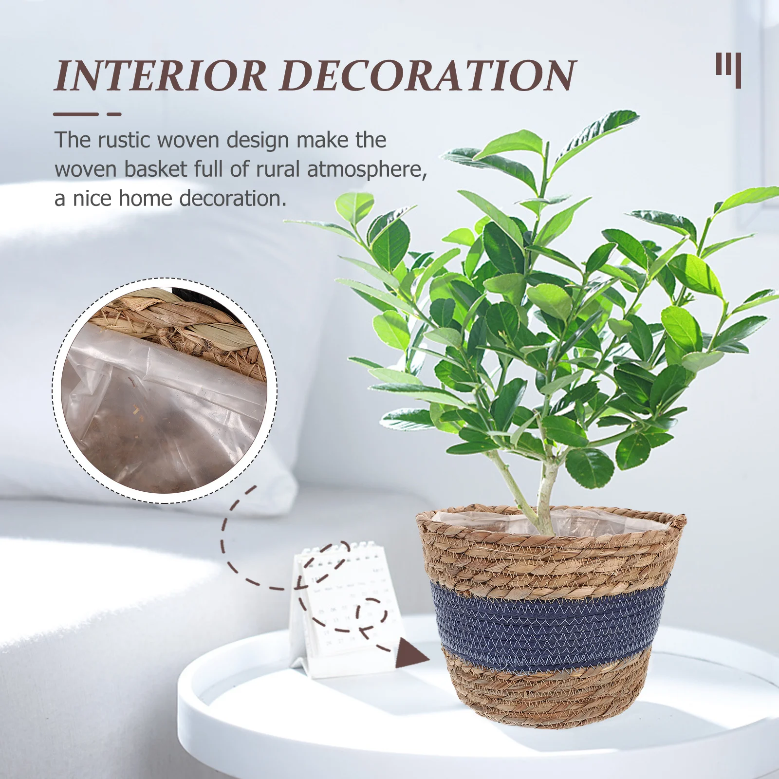 Woven Rattan Plant Basket Rustic Flower Pot Storage Basket for Indoor Home Decoration Organizer Container Plant Baskets Indoor
Woven Rattan Plant Basket Rustic Flower Pot Storage Basket for Indoor Home Decoration Organizer Container Plant Baskets Indoor