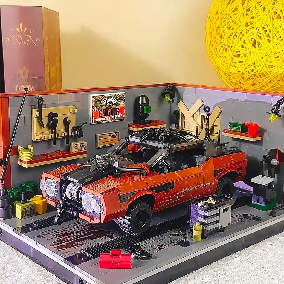 City V8 Muscle Car Doomsday Garage Scene Building Blocks Retro Sports Car Motorcycle Speed Racing Vehicle Bricks Toys Adult Gift
City V8 Muscle Car Doomsday Garage Scene Building Blocks Retro Sports Car Motorcycle Speed Racing Vehicle Bricks Toys Adult Gift