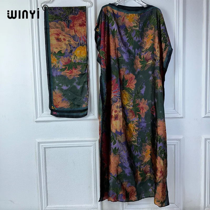 WINYI 2024 New African Women Dashiki boho print muslim woman dubai Free Size Design With Scarf Maxi Loose African Elegant Dress
WINYI 2024 New African Women Dashiki boho print muslim woman dubai Free Size Design With Scarf Maxi Loose African Elegant Dress