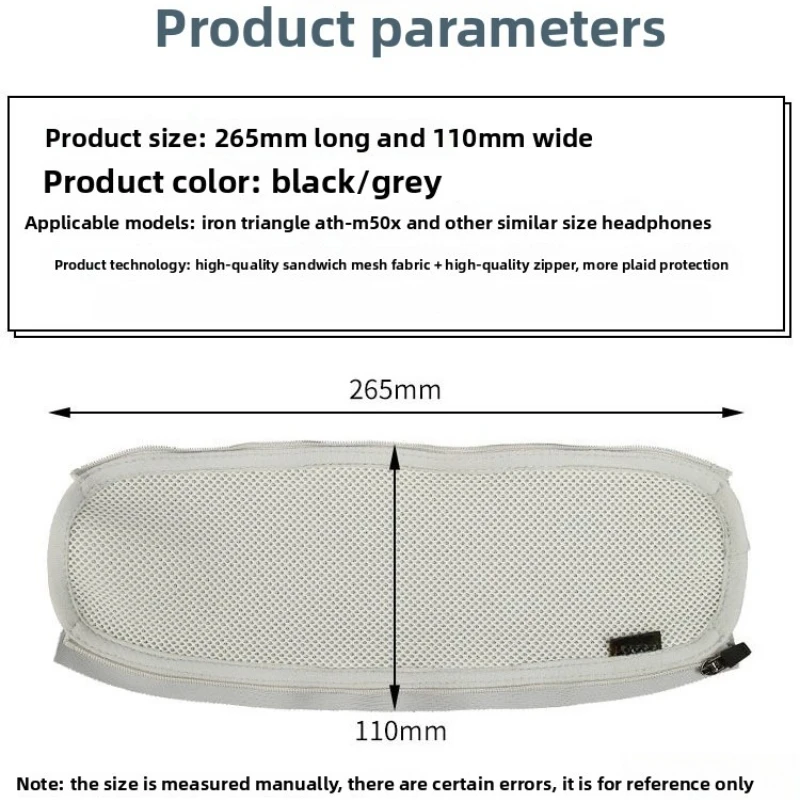 Suitable For Audio-Technica ATH-M50X Over-ear Headphones Headband Protector Crossbar Cover And Headband Cover
Suitable For Audio-Technica ATH-M50X Over-ear Headphones Headband Protector Crossbar Cover And Headband Cover