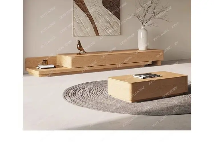 SSJapanese-style solid wood TV cabinet, ash wood locker, simple household small apartment log telescopic TV cabinet
SSJapanese-style solid wood TV cabinet, ash wood locker, simple household small apartment log telescopic TV cabinet