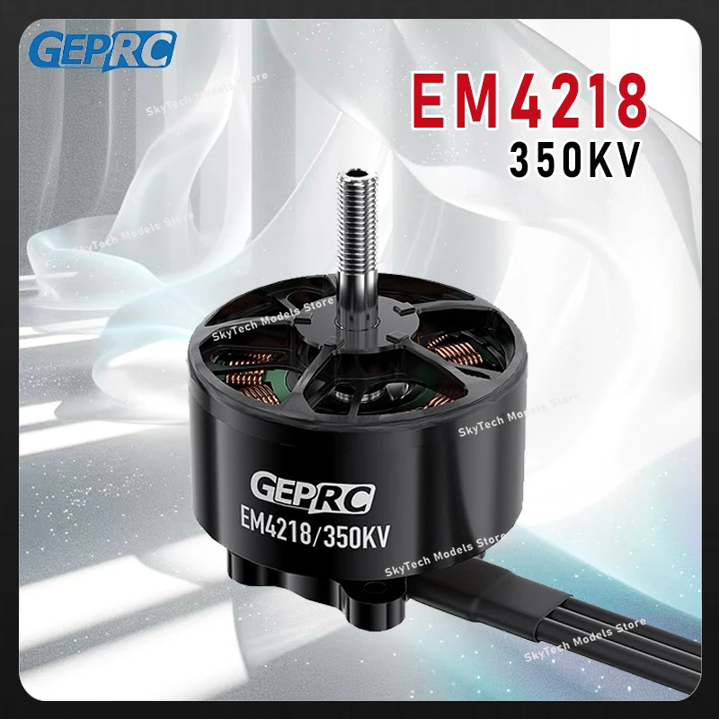 GEPRC EM4218 350KV Brushless Motor 60-80A - High-Strength M6 Steel Shaft 13-15 Inch for Long-Range FPV RC Racing Models
GEPRC EM4218 350KV Brushless Motor 60-80A - High-Strength M6 Steel Shaft 13-15 Inch for Long-Range FPV RC Racing Models