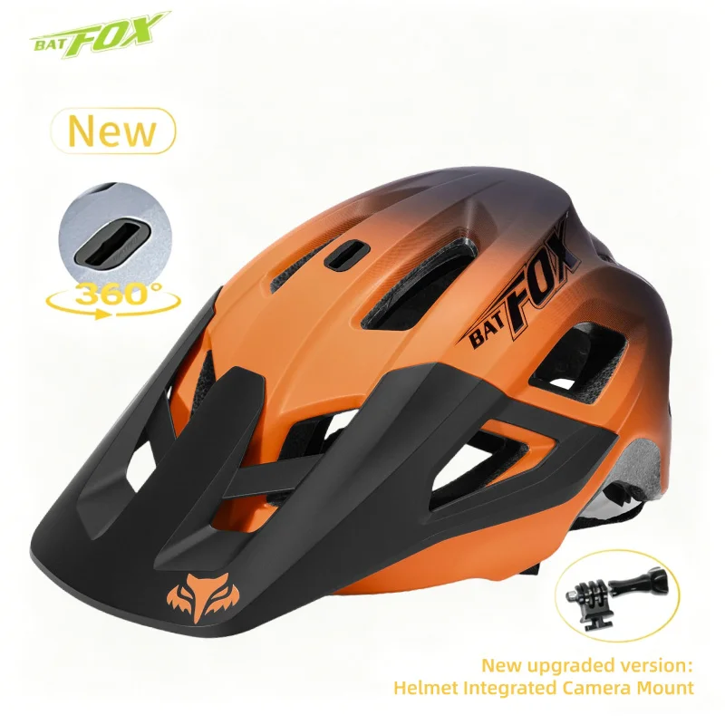 BATFOX MTB Bicycle Helmet Ultralight Integrally-Molded CE EN1078 Safety Cycling Helmet With Camera Mount For Men Women
BATFOX MTB Bicycle Helmet Ultralight Integrally-Molded CE EN1078 Safety Cycling Helmet With Camera Mount For Men Women