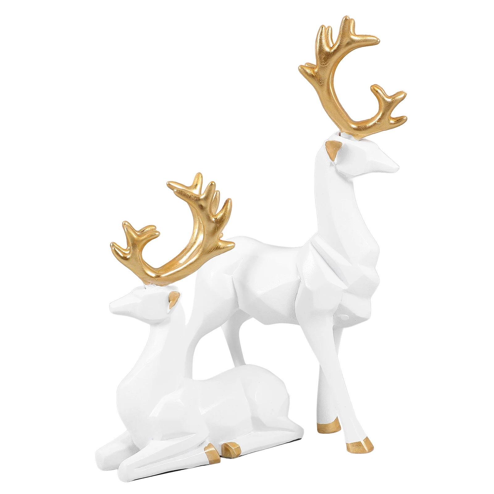 2 Pcs Reindeer Statues Medium Size Modern Holiday Reindeer Statue Design Home Decor Cabinet Elk naments Christmas Figurines
2 Pcs Reindeer Statues Medium Size Modern Holiday Reindeer Statue Design Home Decor Cabinet Elk naments Christmas Figurines