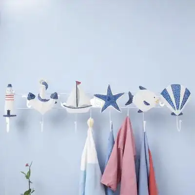 1pc Creative Wooden Ocean Style Decorative Hangers Household Home Storage Organizer Wood Clothes Hooks Multi-Function
1pc Creative Wooden Ocean Style Decorative Hangers Household Home Storage Organizer Wood Clothes Hooks Multi-Function