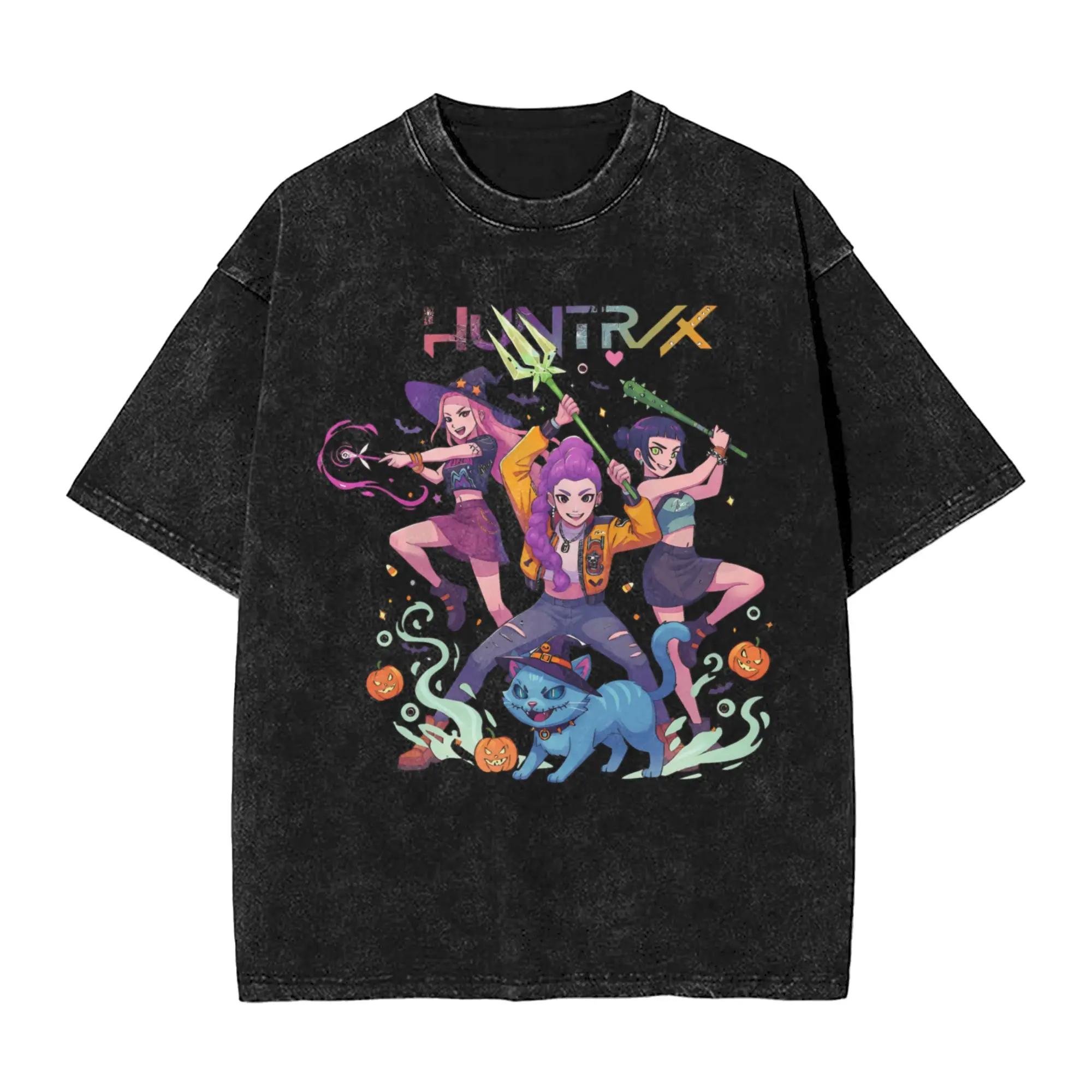 Vintage Spooky Huntrix Halloween Mira Rumi Zoey T-Shirt Men Crew Neck Cotton Washed T Shirt Short Sleeve Tees Graphic Clothing
Vintage Spooky Huntrix Halloween Mira Rumi Zoey T-Shirt Men Crew Neck Cotton Washed T Shirt Short Sleeve Tees Graphic Clothing