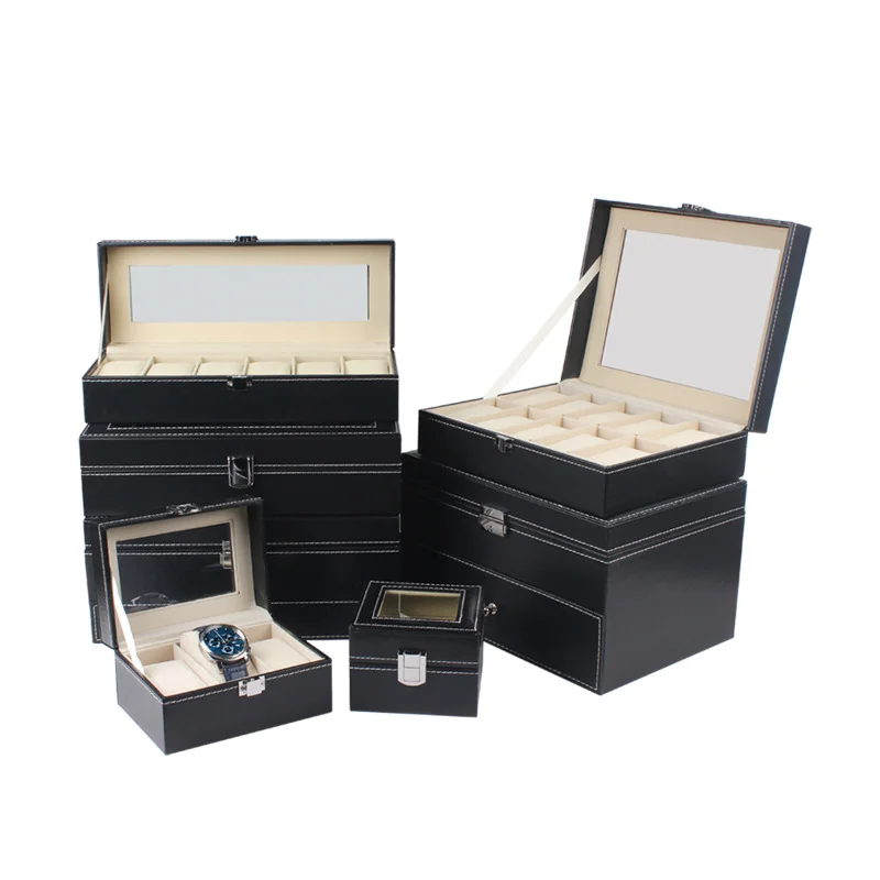 Black PU Leather Multi-Watch Box High-End Watch Storage Box Window Jewelry Display Packaging Box Display Box Multi-Bracelet Box
Black PU Leather Multi-Watch Box High-End Watch Storage Box Window Jewelry Display Packaging Box Display Box Multi-Bracelet Box