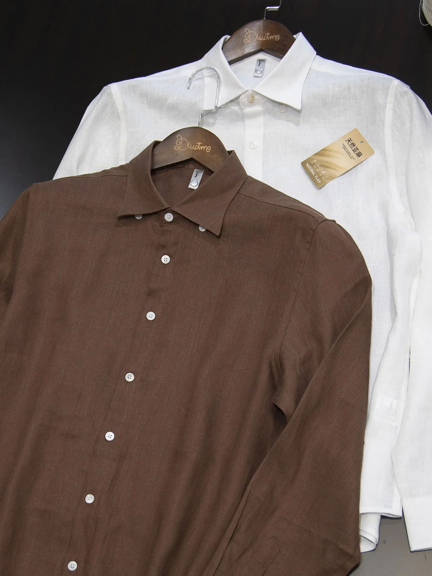 Summer thin old money wind~ 100% rain and dew linen casual white long-sleeved loose shirt
Summer thin old money wind~ 100% rain and dew linen casual white long-sleeved loose shirt