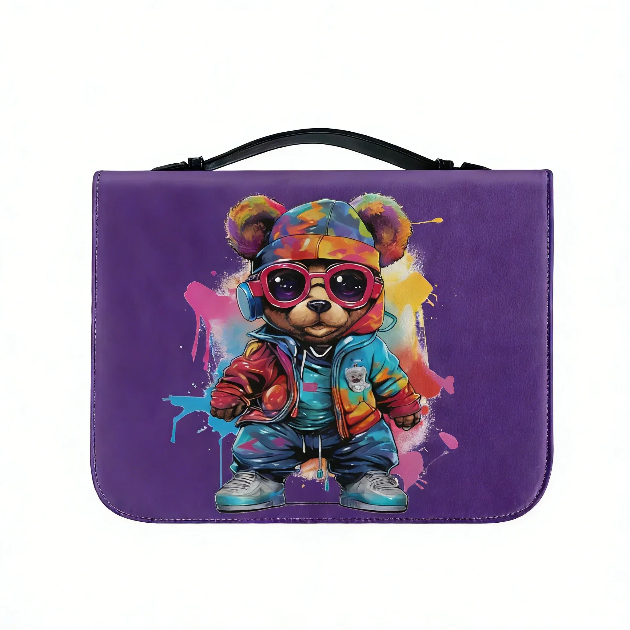 Kawaii Graffiti Bear Bible Bags Christian Gifts Personalized Cover Bible Pack Waterproof Leather Bag Pockets Package Case
Kawaii Graffiti Bear Bible Bags Christian Gifts Personalized Cover Bible Pack Waterproof Leather Bag Pockets Package Case