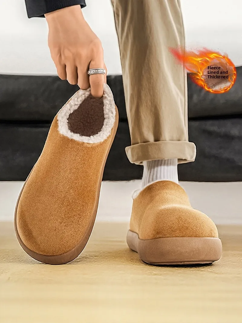 Men's Winter Thickened Fleece Lined Birkenshoes Casual Office Soft Bottom Large Head Mules Shoes Cotton Shoes Warmth Anti Cold
Men's Winter Thickened Fleece Lined Birkenshoes Casual Office Soft Bottom Large Head Mules Shoes Cotton Shoes Warmth Anti Cold