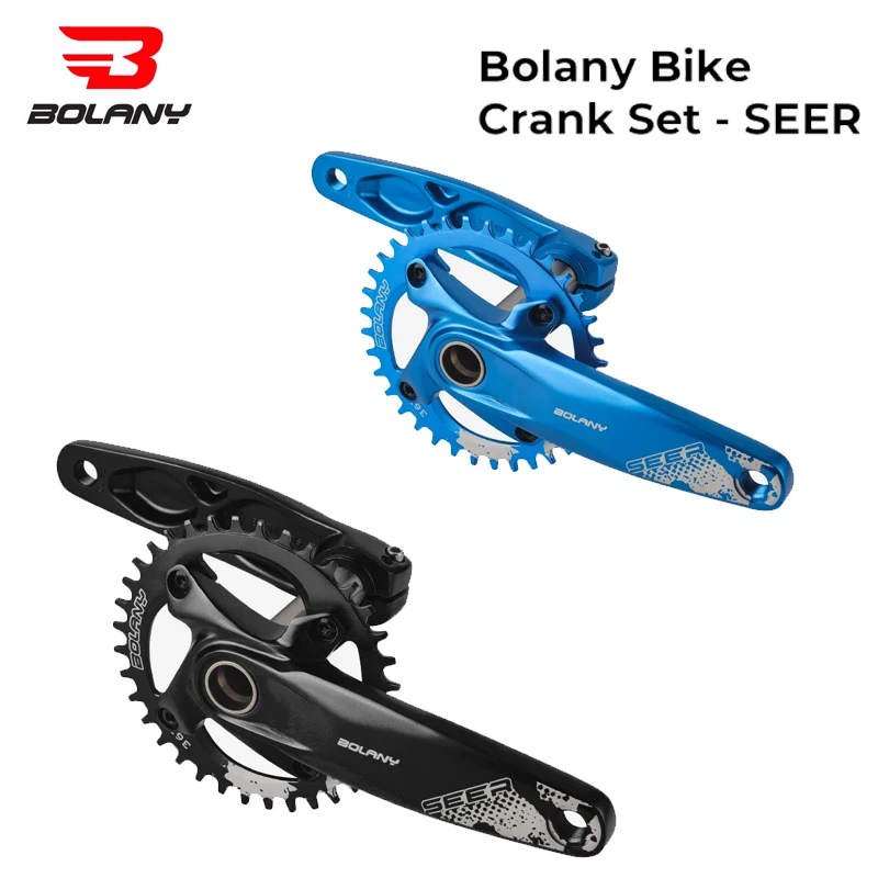 BOLANY MTB Crackset -170mm Integrated Aluminum Alloy, 34T/36T sprockets, Compatible with 8-12 Speed Single Chainring
BOLANY MTB Crackset -170mm Integrated Aluminum Alloy, 34T/36T sprockets, Compatible with 8-12 Speed Single Chainring