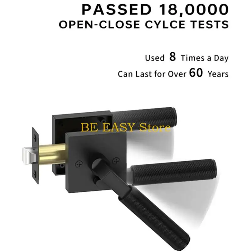 E28F Bathroom Door Handles Square Privacy Lever Door Handle Keyless Knurled Handle Lock Door Lever Replacement Hardware
E28F Bathroom Door Handles Square Privacy Lever Door Handle Keyless Knurled Handle Lock Door Lever Replacement Hardware