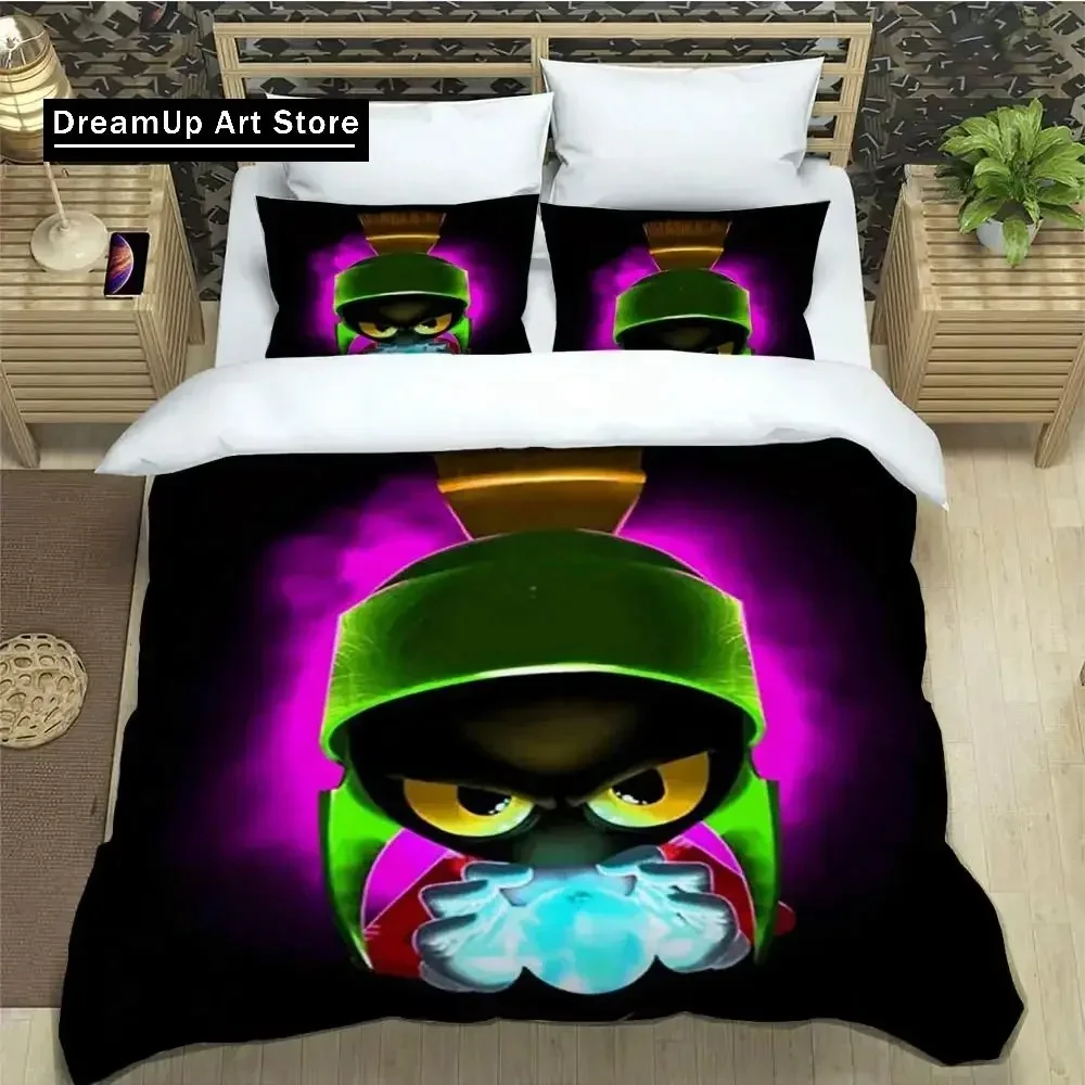 Комплект постельного белья с 3D принтом Marvin The Martian Cartoon для мальчиков и девочек Twin Queen, полноразмерный пододеяльник, наволочка, комплект постельного белья для взрослых, спальня
Комплект постельного белья с 3D принтом Marvin The Martian Cartoon для мальчиков и девочек Twin Queen, полноразмерный пододеяльник, наволочка, комплект постельного белья для взрослых, спальня