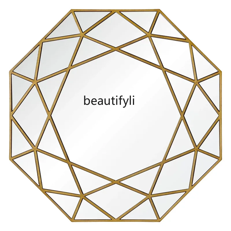 Bathroom Bathroom Mirror Wall Hanging European Style Wooden Frame Decorative Wash Gold Hanging Mirror
Bathroom Bathroom Mirror Wall Hanging European Style Wooden Frame Decorative Wash Gold Hanging Mirror