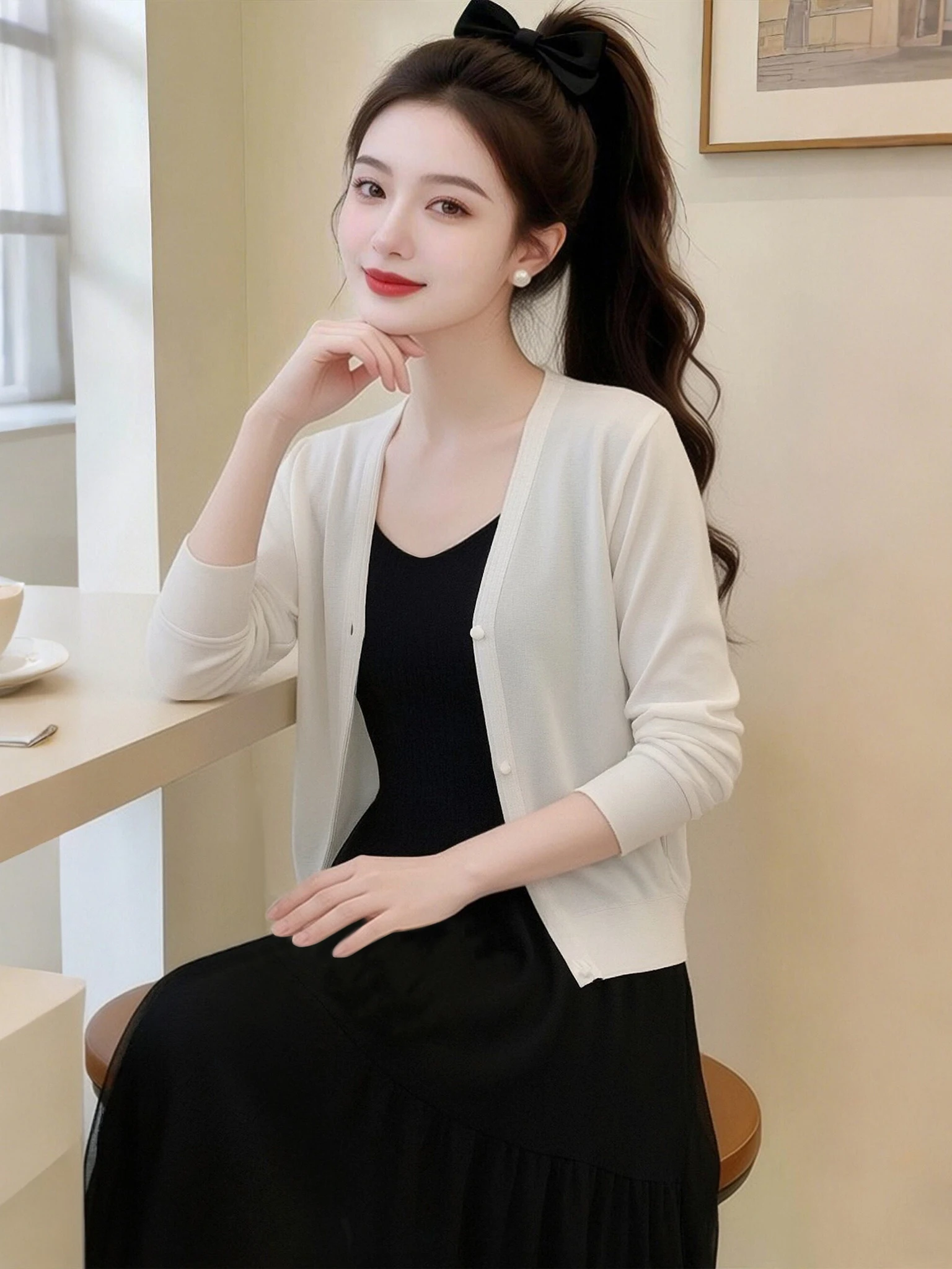 Fashionable Commute Set Summer 2026 New Arrival Long Sleeve Knitted Top And Halter Dress Two Piece Set Women's Style
Fashionable Commute Set Summer 2026 New Arrival Long Sleeve Knitted Top And Halter Dress Two Piece Set Women's Style