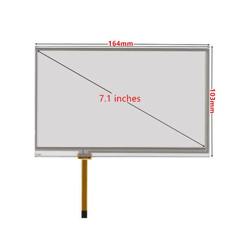 7.1inch 4-wire 164X103MM Resistive Touch Screen GPS Navigation Handwriting External Screen Multimedia Industrial Glass
7.1inch 4-wire 164X103MM Resistive Touch Screen GPS Navigation Handwriting External Screen Multimedia Industrial Glass