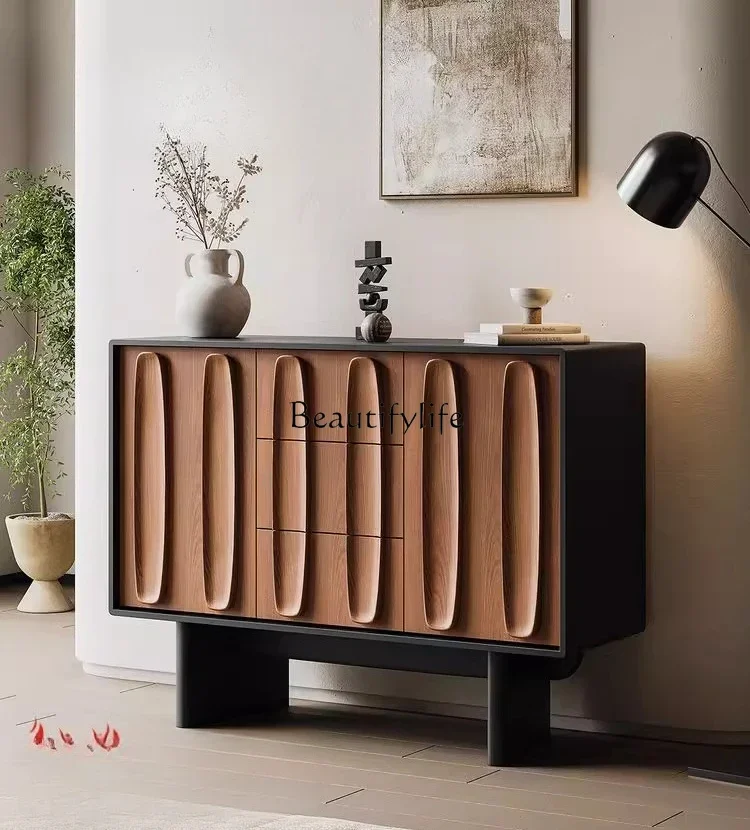 P13Medieval solid wood porch cabinet, high-end feeling, living room against the wall, integrated locker rack
P13Medieval solid wood porch cabinet, high-end feeling, living room against the wall, integrated locker rack