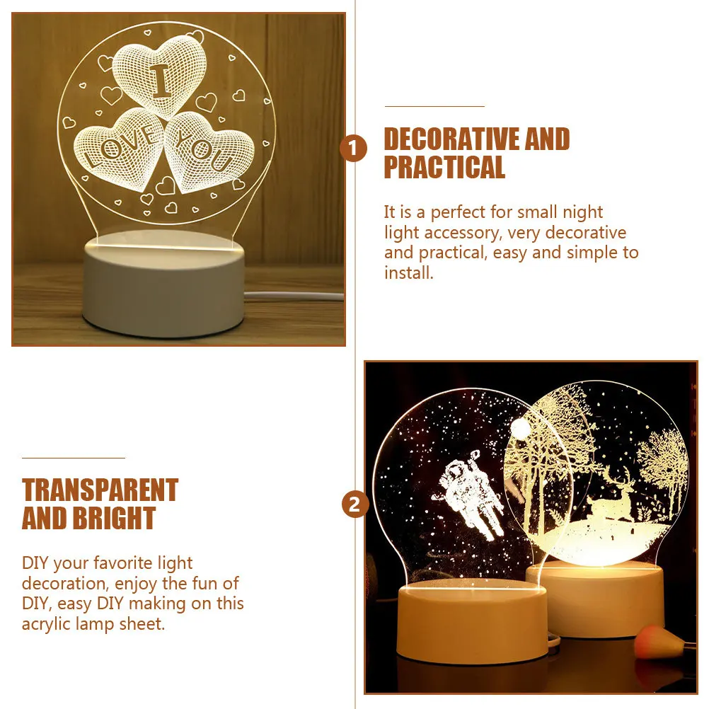 5 шт. стильных акриловых световых панелей для ламп, круглые светодиодные панели, изящный дизайн, простая установка, для декора спальни и детской комнаты
5 шт. стильных акриловых световых панелей для ламп, круглые светодиодные панели, изящный дизайн, простая установка, для декора спальни и детской комнаты