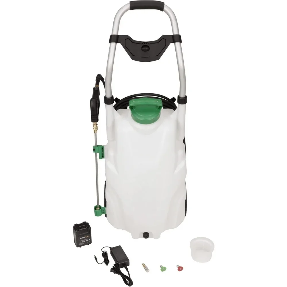 Monsoon 2.5 Battery Powered Backpack Sprayer - Variable-Pressure 5-Position Wheeled Lawn Sprayer - 9 Gallon
Monsoon 2.5 Battery Powered Backpack Sprayer - Variable-Pressure 5-Position Wheeled Lawn Sprayer - 9 Gallon