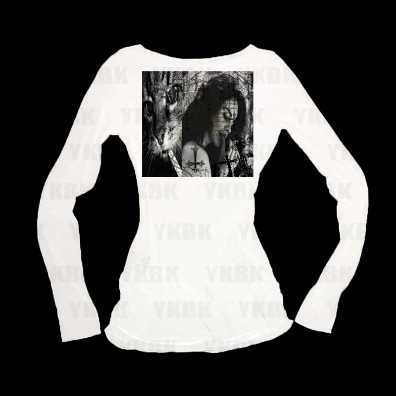 Harajuku Streetwear Women Girl Punk Loose Long Sleeve O-neck Cute Tees Fashion Casual Anime Print Y2k T-shirts Aesthetic Vintage
Harajuku Streetwear Women Girl Punk Loose Long Sleeve O-neck Cute Tees Fashion Casual Anime Print Y2k T-shirts Aesthetic Vintage