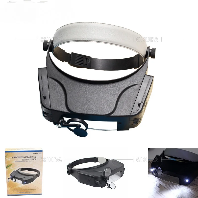1.5X 3X 9.5X 14X Magnifying Glasses Led Light Lamp Head Loupe Jeweler Headband Magnifier Optical Glass for Tool Repair Reading
1.5X 3X 9.5X 14X Magnifying Glasses Led Light Lamp Head Loupe Jeweler Headband Magnifier Optical Glass for Tool Repair Reading