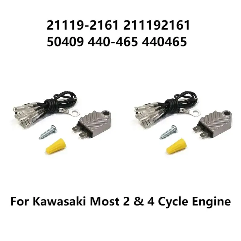 2Pcs Ignition Module Kit for Kawasaki for Most 2 & 4 Cycle Engine 21119-2161, 211192161, 21119-2095, 211192095
2Pcs Ignition Module Kit for Kawasaki for Most 2 & 4 Cycle Engine 21119-2161, 211192161, 21119-2095, 211192095