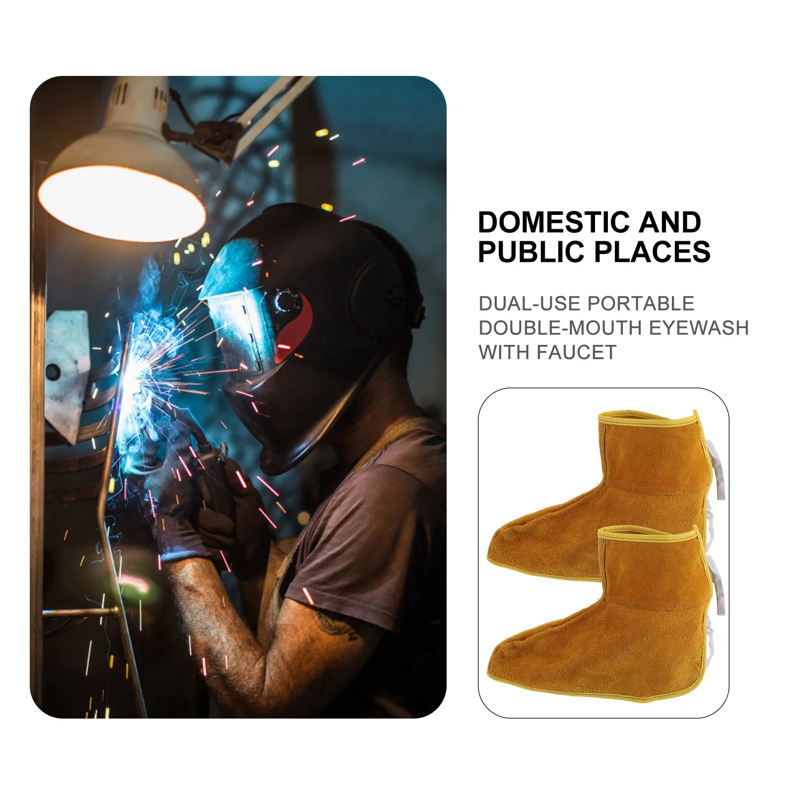 Welding Foot Protection of Shoes Sleeves Men Cover Steel Booties Covers Guards for Creases Cowhide Men's
Welding Foot Protection of Shoes Sleeves Men Cover Steel Booties Covers Guards for Creases Cowhide Men's