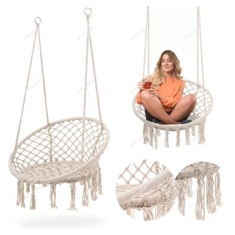 Portable Nest Woven Swing Chair With Backrest Hanging Seat For Garden Balcony Indoor Outdoor Use
Portable Nest Woven Swing Chair With Backrest Hanging Seat For Garden Balcony Indoor Outdoor Use