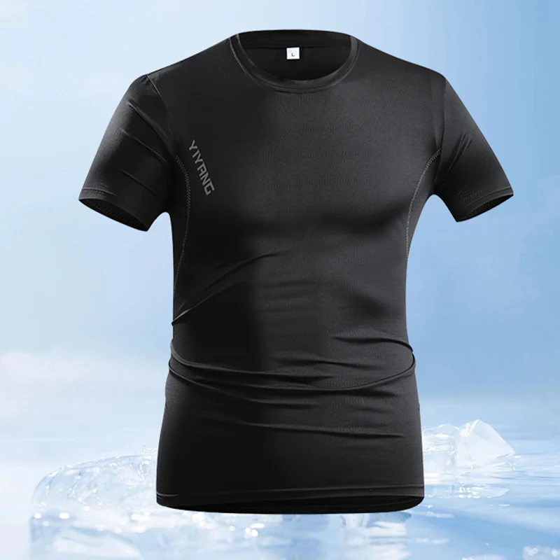 New summer men's sportswear ice silk quick drying moisture wicking short sleeved lightweight mesh sports T-shirt
New summer men's sportswear ice silk quick drying moisture wicking short sleeved lightweight mesh sports T-shirt