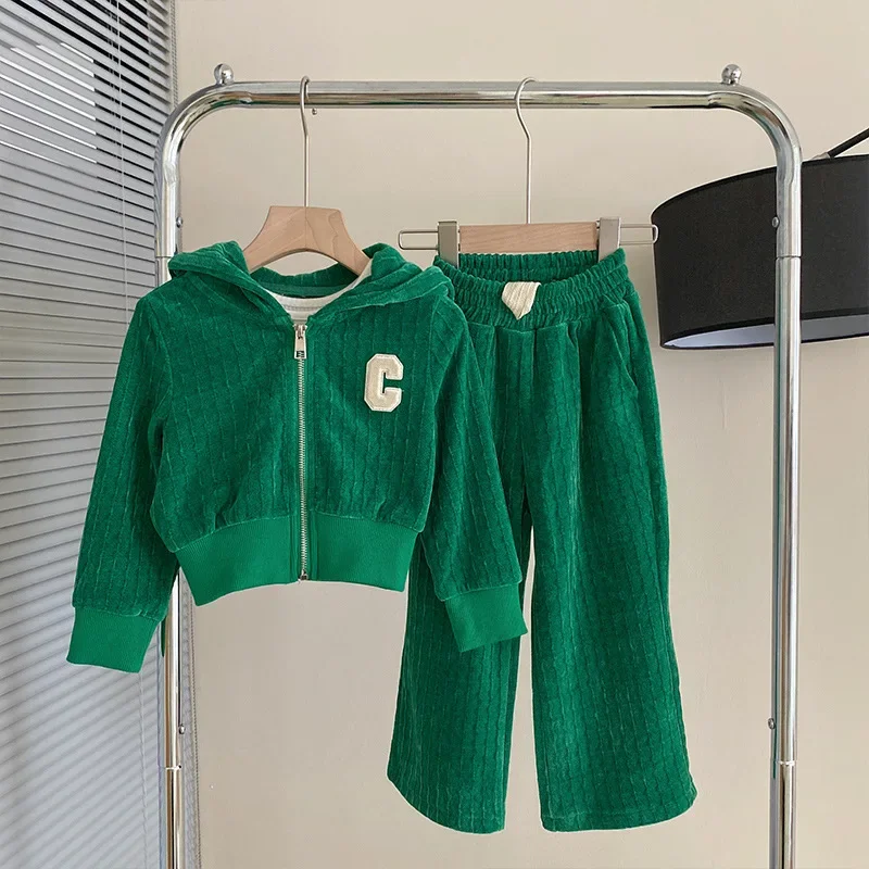 Spring Kids Girls Clothing Set Outwear Letter Outfits Autumn Wear Tracksuit for Girl Hoodie + Pants 2PCS Children Sport Suit
Spring Kids Girls Clothing Set Outwear Letter Outfits Autumn Wear Tracksuit for Girl Hoodie + Pants 2PCS Children Sport Suit