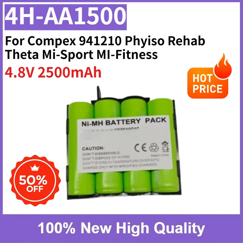 100% New 0-Cycle 4H-AA1500 4.8V 2500mAh Medical Battery For Compex 941210 Phyiso Rehab Theta Mi-Sport MI-Fitness Fast Shipping
100% New 0-Cycle 4H-AA1500 4.8V 2500mAh Medical Battery For Compex 941210 Phyiso Rehab Theta Mi-Sport MI-Fitness Fast Shipping