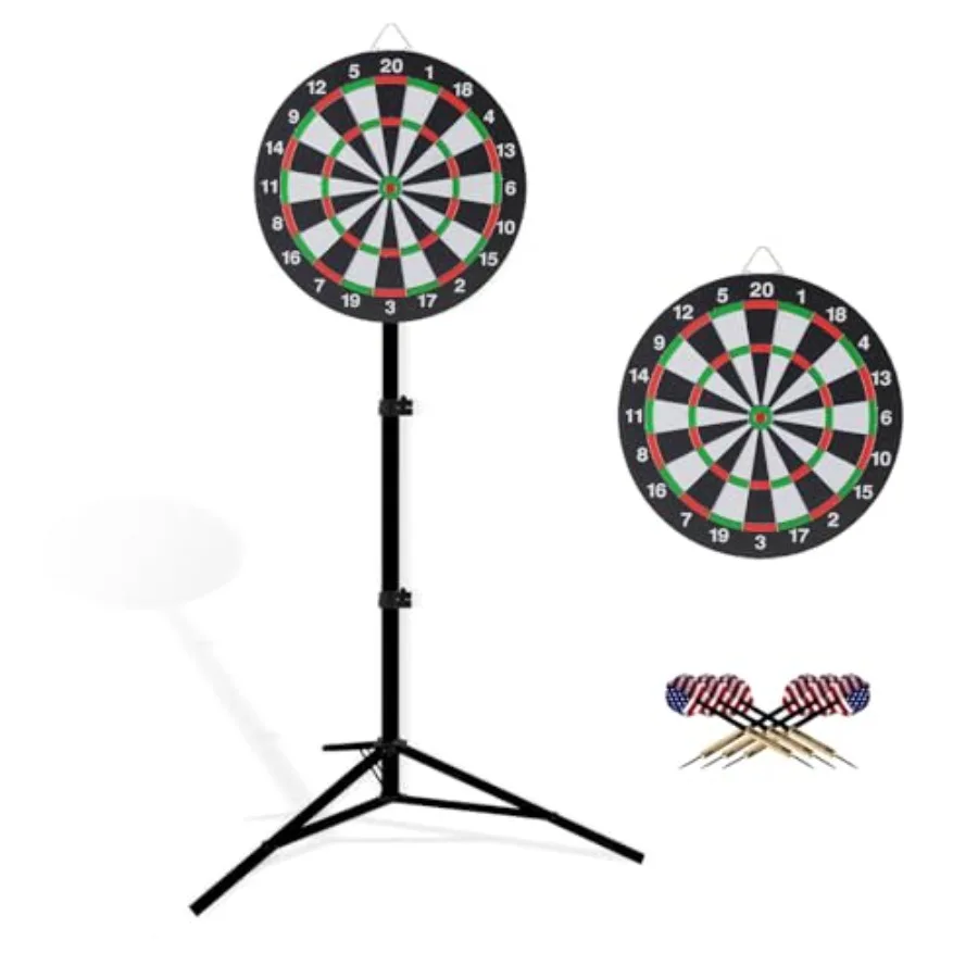 Dartboard with Stand, 34"-74" Adjustable Height Dartboard Stand for Adults, 18" Dart Board, Sturdy Tripod, Portable Design with
Dartboard with Stand, 34"-74" Adjustable Height Dartboard Stand for Adults, 18" Dart Board, Sturdy Tripod, Portable Design with