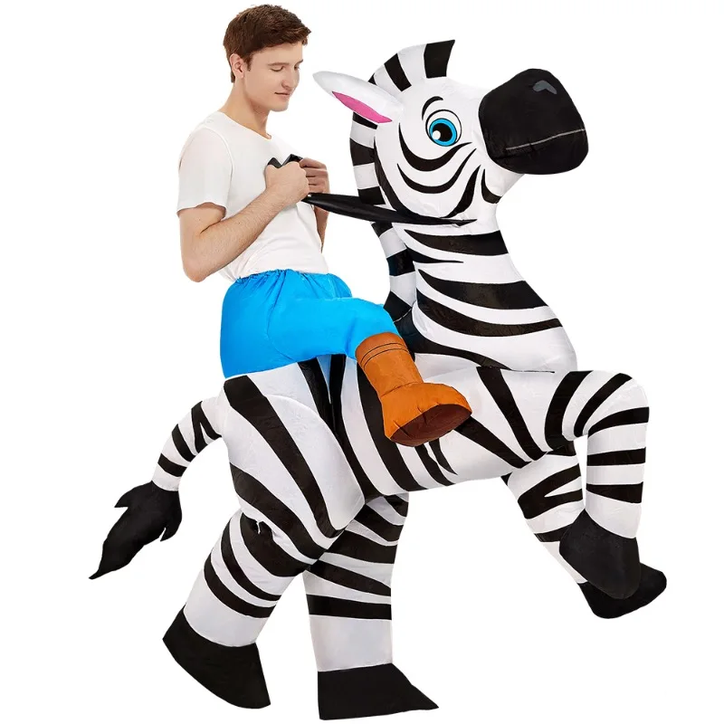 Riding Zebra Inflatable Suit Adult Kids Halloween Festival Air Blow Dress up Jumpsuit Zoo Mascot Cartoon Themed Party Wear 2025
Riding Zebra Inflatable Suit Adult Kids Halloween Festival Air Blow Dress up Jumpsuit Zoo Mascot Cartoon Themed Party Wear 2025