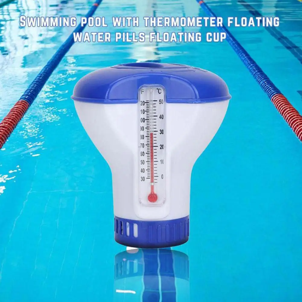 Pool Floating Disinfectant Dispenser with Thermometer Automatic Pump Outdoor Swimming Pool Accessories
Pool Floating Disinfectant Dispenser with Thermometer Automatic Pump Outdoor Swimming Pool Accessories