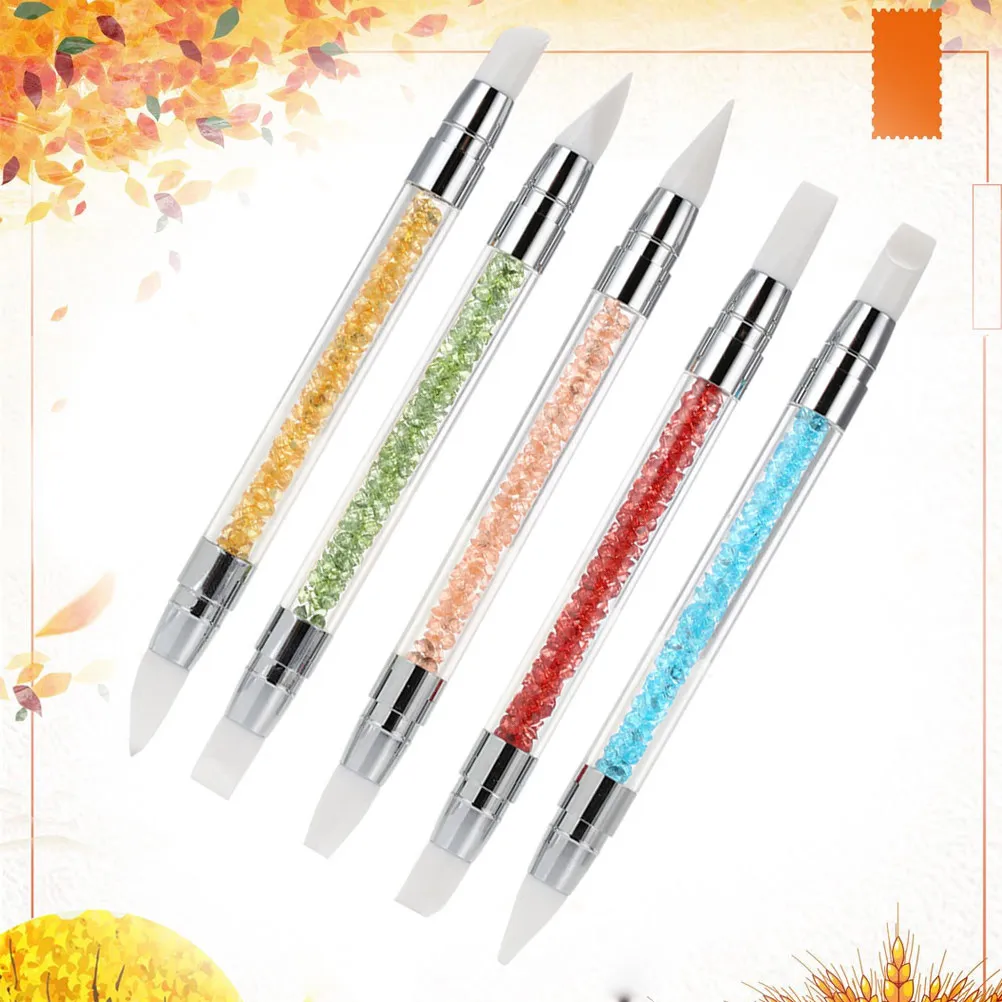 5Pcs Hollow Carving Embossing Pens Silicone Tip Nail Art Sculpture Tools Double Head Design for 3D Flower Modeling Shaping Kit
5Pcs Hollow Carving Embossing Pens Silicone Tip Nail Art Sculpture Tools Double Head Design for 3D Flower Modeling Shaping Kit