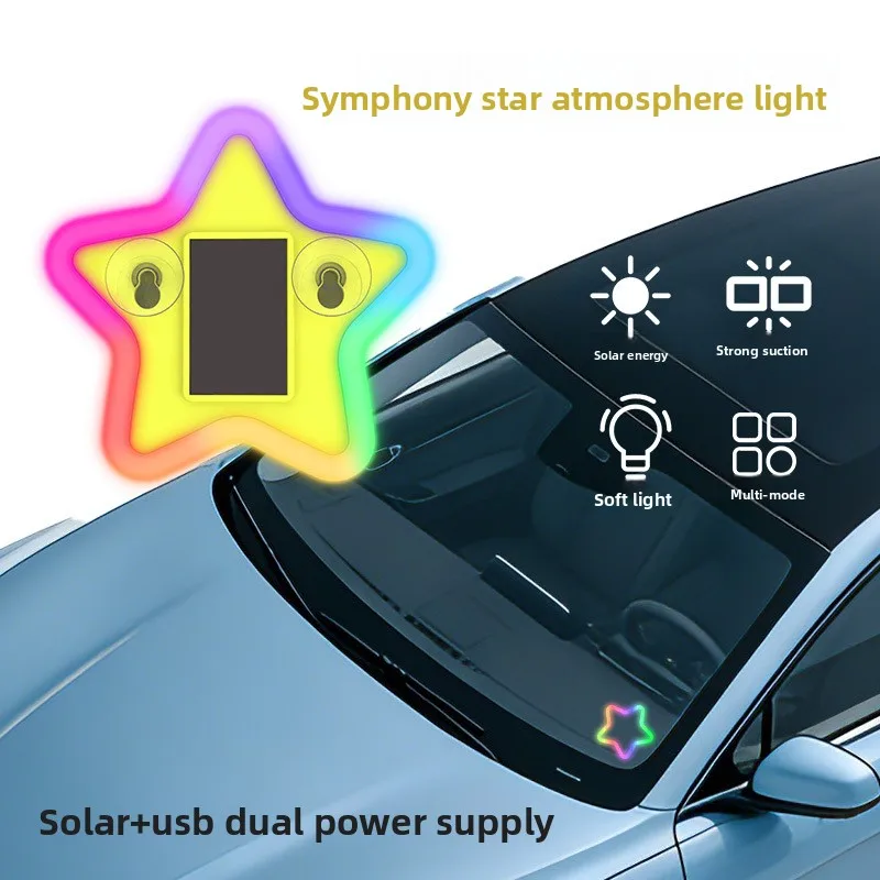 Car Symphony Pentagram Ambient Light Solar Wire Free Window LED Interior Decoration Light
Car Symphony Pentagram Ambient Light Solar Wire Free Window LED Interior Decoration Light