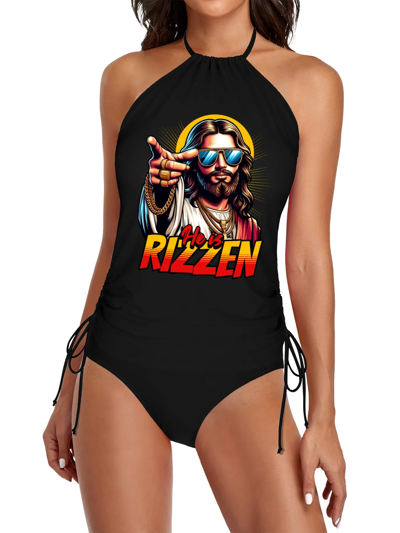 He Is Rizzen Split Swimsuit Set Women's beach cover-up women's beach dresses Beach shirt outfit woman
He Is Rizzen Split Swimsuit Set Women's beach cover-up women's beach dresses Beach shirt outfit woman
